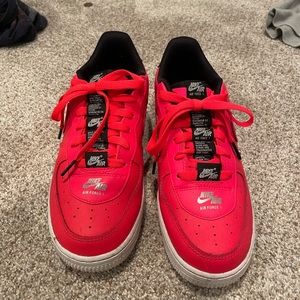 red nike air forces womens size 8